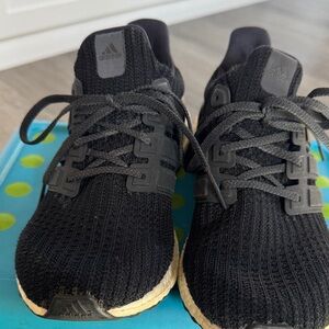 Adidas Black Knit Sneakers, Boost